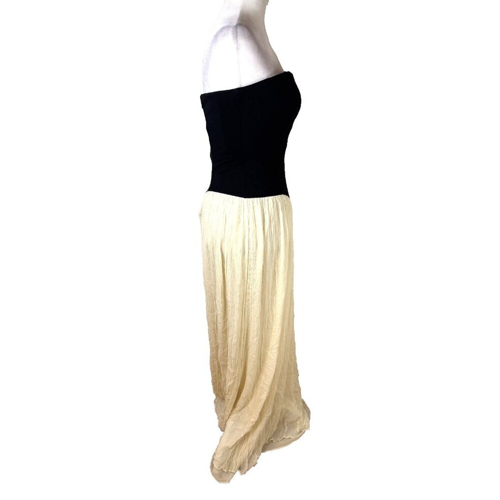 Lovers + Friends Alice Strapless Black/White Gown Small - Picture 6 of 10